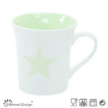 11oz taza de color brillante porcelana con precio barato